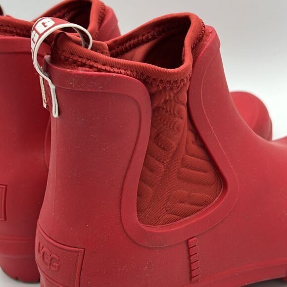 ✨UGG Red Rainboots Size 6 Chevonne Ankle Rain Booties B22B - Picture 7 of 11
